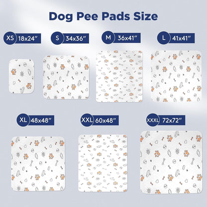 Washable Pee Pads for Dogs, 2 Pack Large 36"X41" Super Absorbent Reusable Dog Training Pads, 100% Waterproof Non-Slip Puppy Pads Whelping Dog Playpen Indoor Dog Pads Mat Pet Supplies