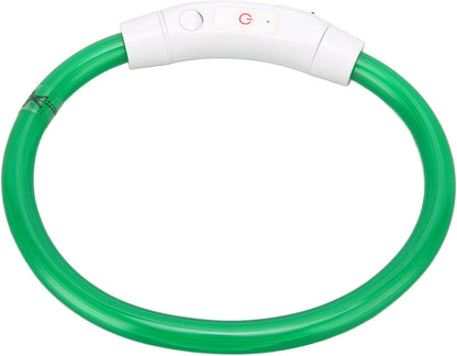 Light up Dog Collar, Dog Collar Light LED Dog Collar Rechargeable Rechargeable Flash Dog Necklace Light Glow in the Dark Dog Collar Lighted Dog Collar for Large Medium Small Dogs