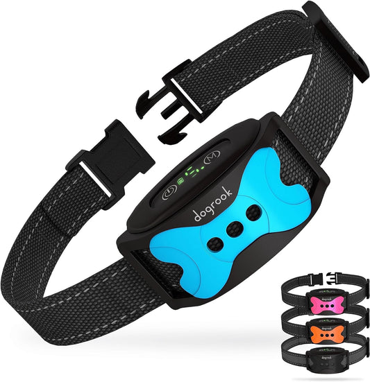 Dog Bark Collar | Smart Collar for Dog Training | Beep & Vibration | Rechargeable & Waterproof | No Shock Collar for Dogs | anti Bark Collar for Large Dog, Medium Dog, Small Dog | 12-110 Lbs
